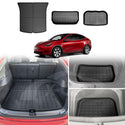 Tesla Model Y Interior Liners Set 3D All-Weather Cargo Mats 2022-2024