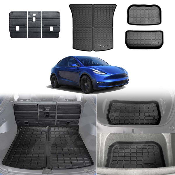 Tesla Model Y Interior Liners Set 3D All-Weather Cargo Mats 2022-2024
