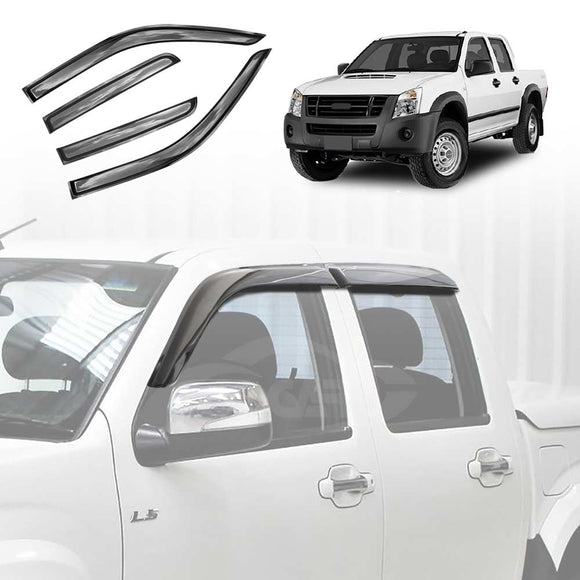 Weathershields for Isuzu D-MAX DMAX Dual Cab 2008-2012 Car Weather Shields Wind Deflectors Sun Visors