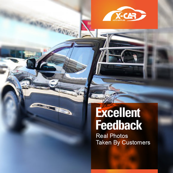 WeatherShields for Nissan Navara King Cab D23 NP300 2015-2025 Car Weather Shields Wind Deflectors Sun Visors