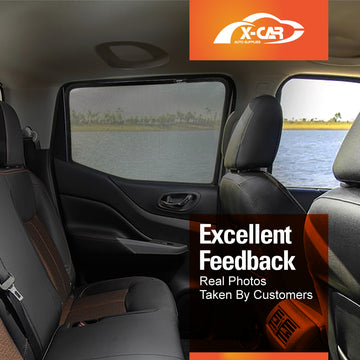 Rear Window Sun Shades for Nissan Navara D23 NP300 2015-2025 - 0