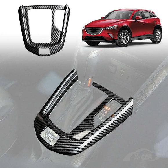 Gear Box Shifter Frame for Mazda CX-3 Auto 2015-Onwards Carbon Fibre Style