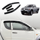 Weathershields for Mitsubishi Triton ML MN Club Cab 2006-2015 Car Weather Shields Wind Deflectors Sun Visors-1