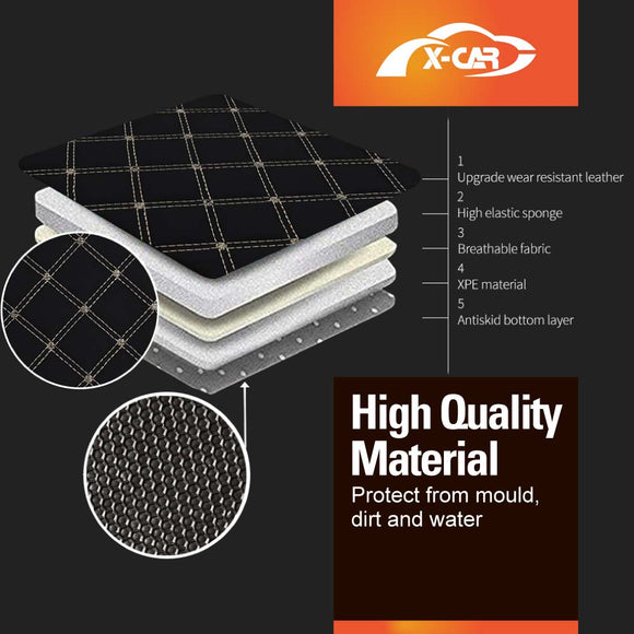 Premium Boot Liner Set For Mazda CX-3 CX3 2015-Onwards  PU Leather