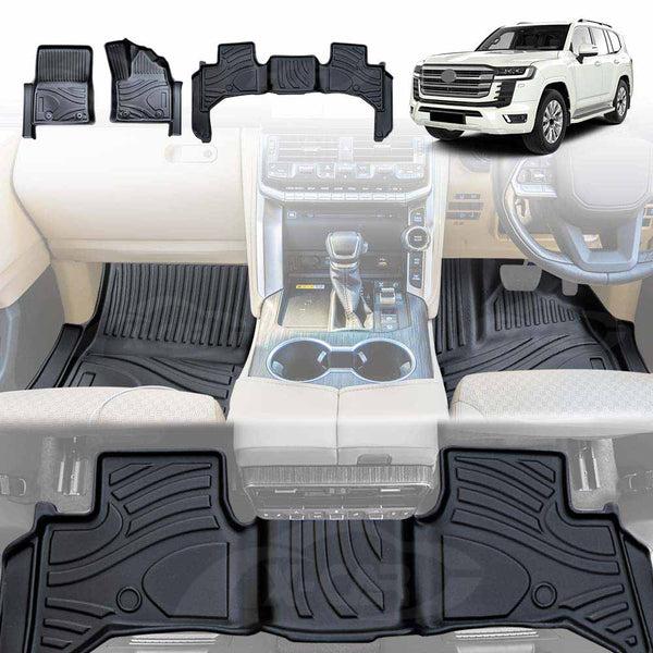 3D AllWeather Floor Mats for Toyota Landcruiser 300 Series 20212024