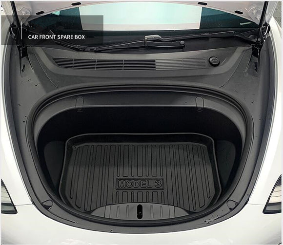 Tesla Model 3 Interior Liners Set 2019-2023 All-Weather Cargo Trunk Mats