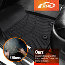 3D Floor Mats for Toyota LandCruiser 200 Series 2007-2021 All-Weather Liners-3