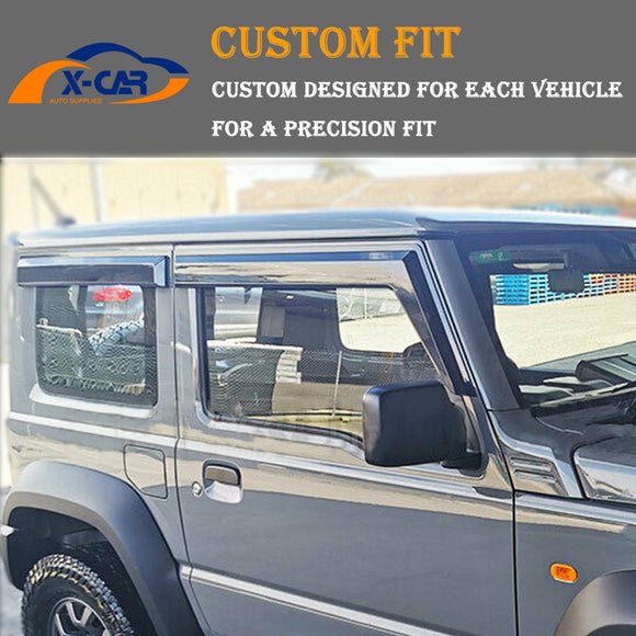 Weathershields for Suzuki Jimny 3-Door 2018-Onwards Car Weather Shields Wind Deflectors Sun Visors
